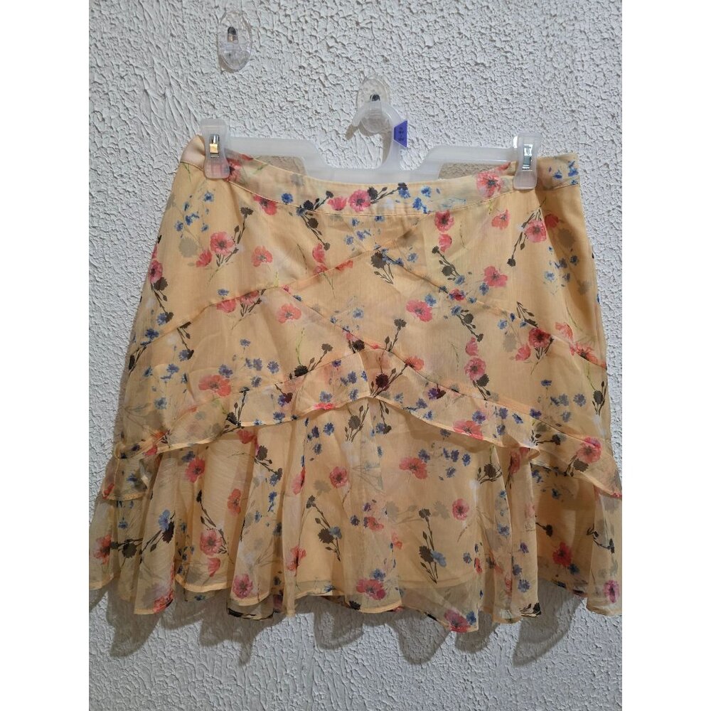 NWT Lulus Floral cottagecore Ruffled Mini Skirt Womens XL Nordstrom fairycore
